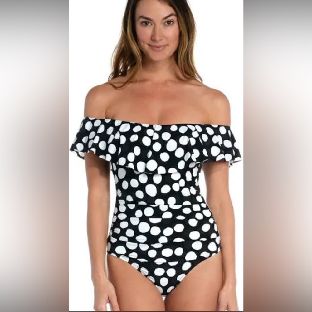 La Blanca MOD off the shoulder swimsuit